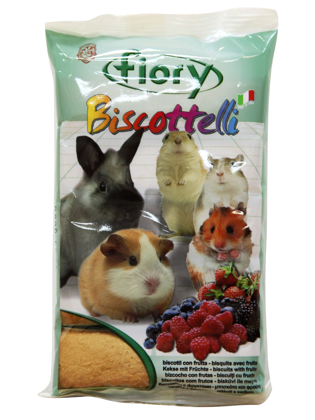 Бисквиты Fiory Biscottelli для грызунов, с ягодами 35 г