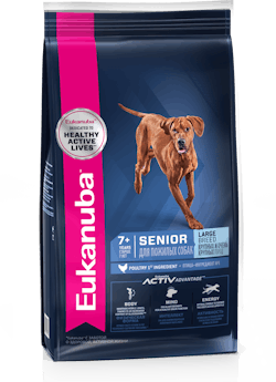 EUKANUBA Сухой корм для взрослых и пожилых собак 7+ 4 кг