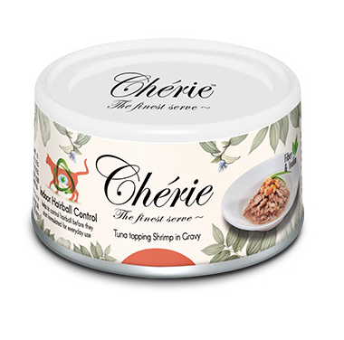 Pettric Петтрик Консервы Cherie - Hairball Control/ ТУНЕЦ С КРЕВЕТКОЙ В ПОДЛИВЕ/Tuna topping Shrimp in Gravy 80 г