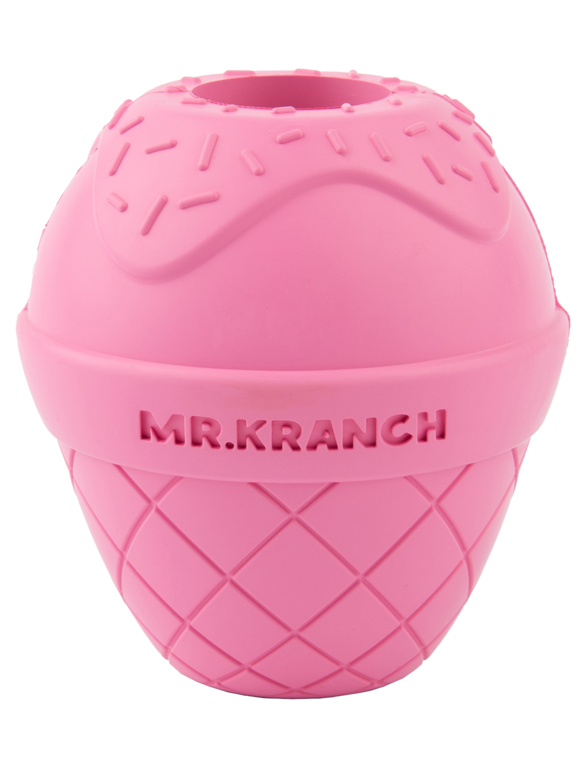 Игрушка Mr.Kranch для собак Мороженое 8*9 см розовая с ароматом бекона
