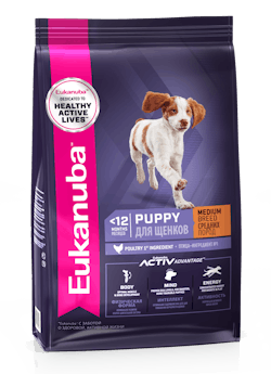 EUKANUBA Сухой корм для щенков средних пород 3 кг 4607065372477