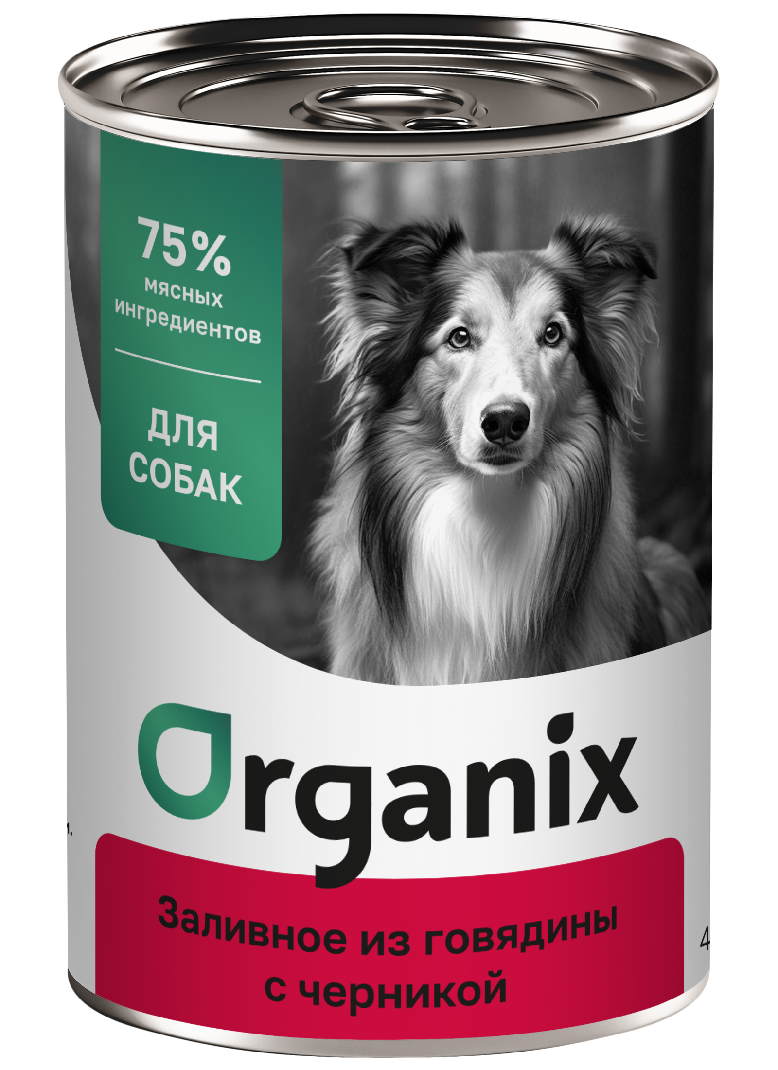 Organix Консервы для собак заливное из говядины 1шт-400гр 4640201675049 4605206983636