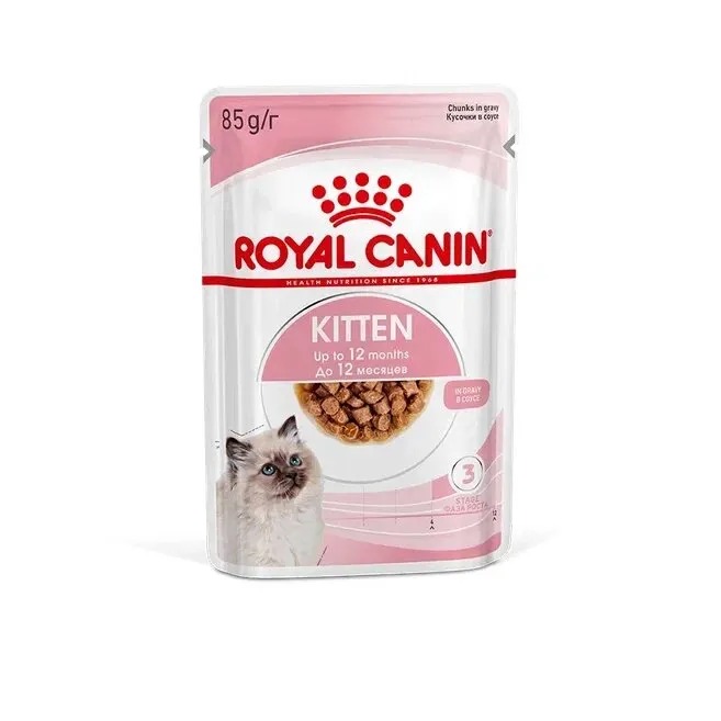 ROYAL CANIN Kitten Влажный корм для котят до 12 месяцев, в соусе, 1шт-85гр 4627150233865
