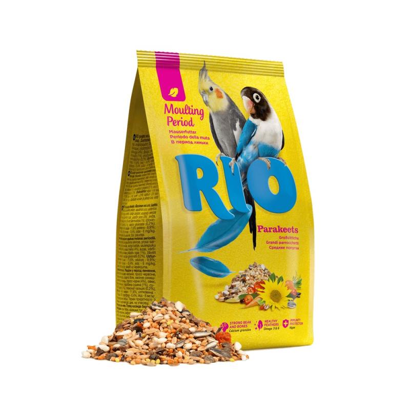 Корм для средних попугаев "Rio" (Рио) в период линьки 1 кг