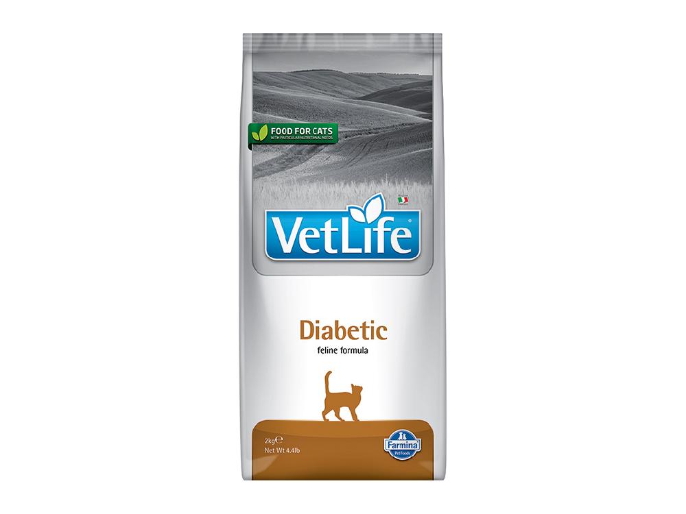 Сухой корм для кошек Farmina Vet life Diabetic, при сахарном диабете, лечебный, ветеринарная диета, 2 кг