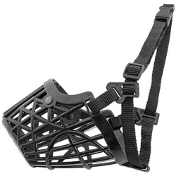 Намордник пластиковый для собак "Дарэлл  ZooM №4" чёрный 22 см (доберман)