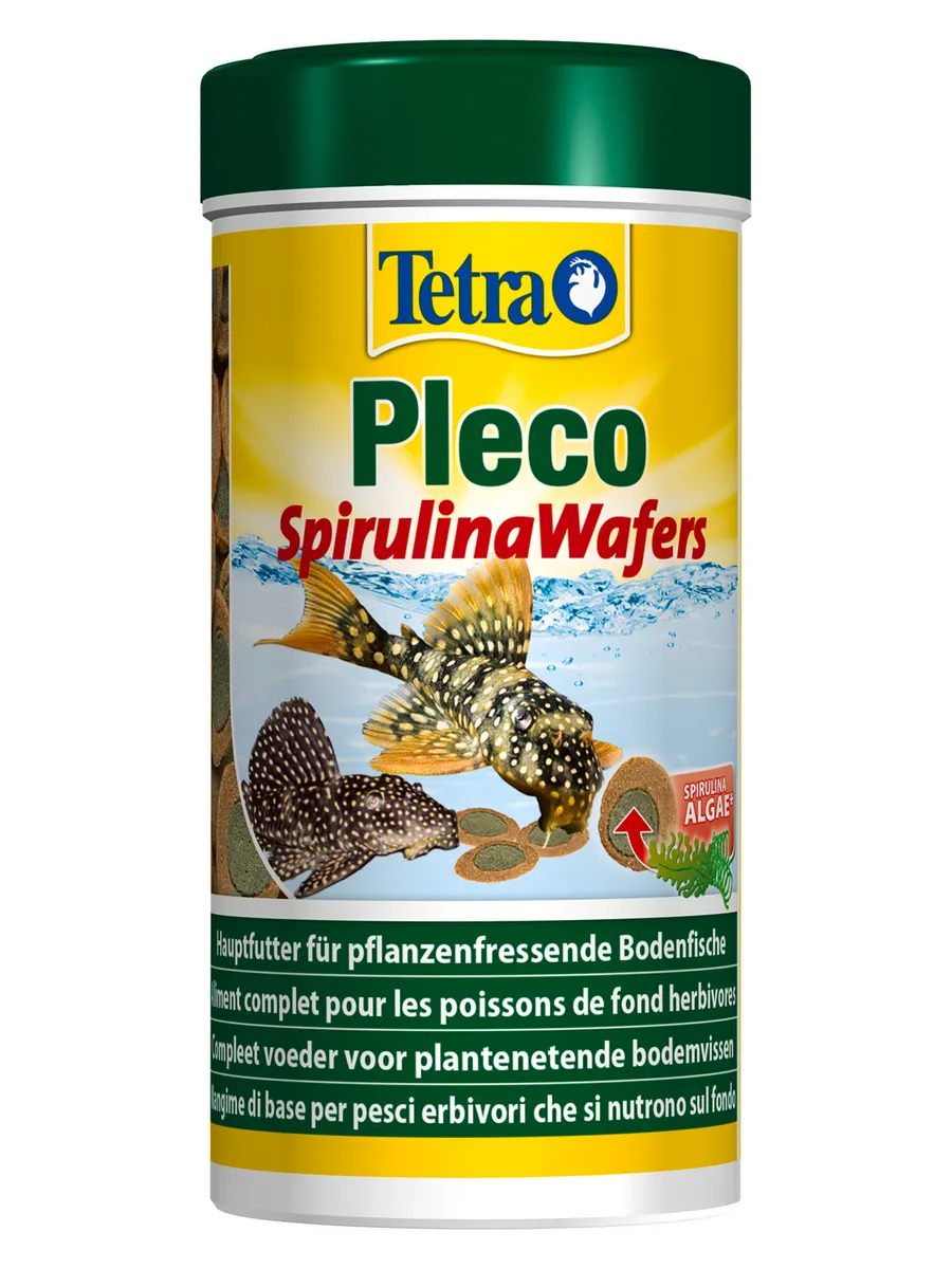 TetraPleco Spirulina Wafers корм для сомов чипсы 250 мл