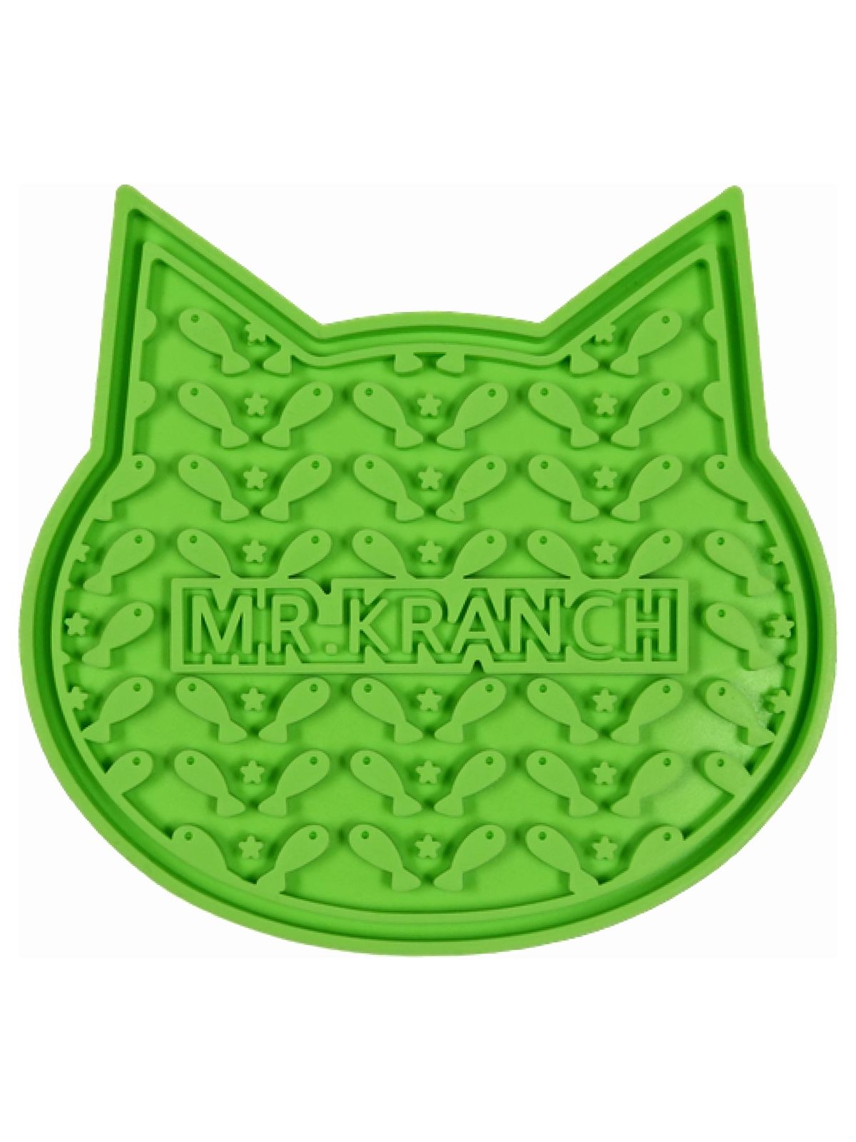 Лизательный коврик Mr.Kranch для медленного поедания силиконовый 12*12 см зеленый на присосках