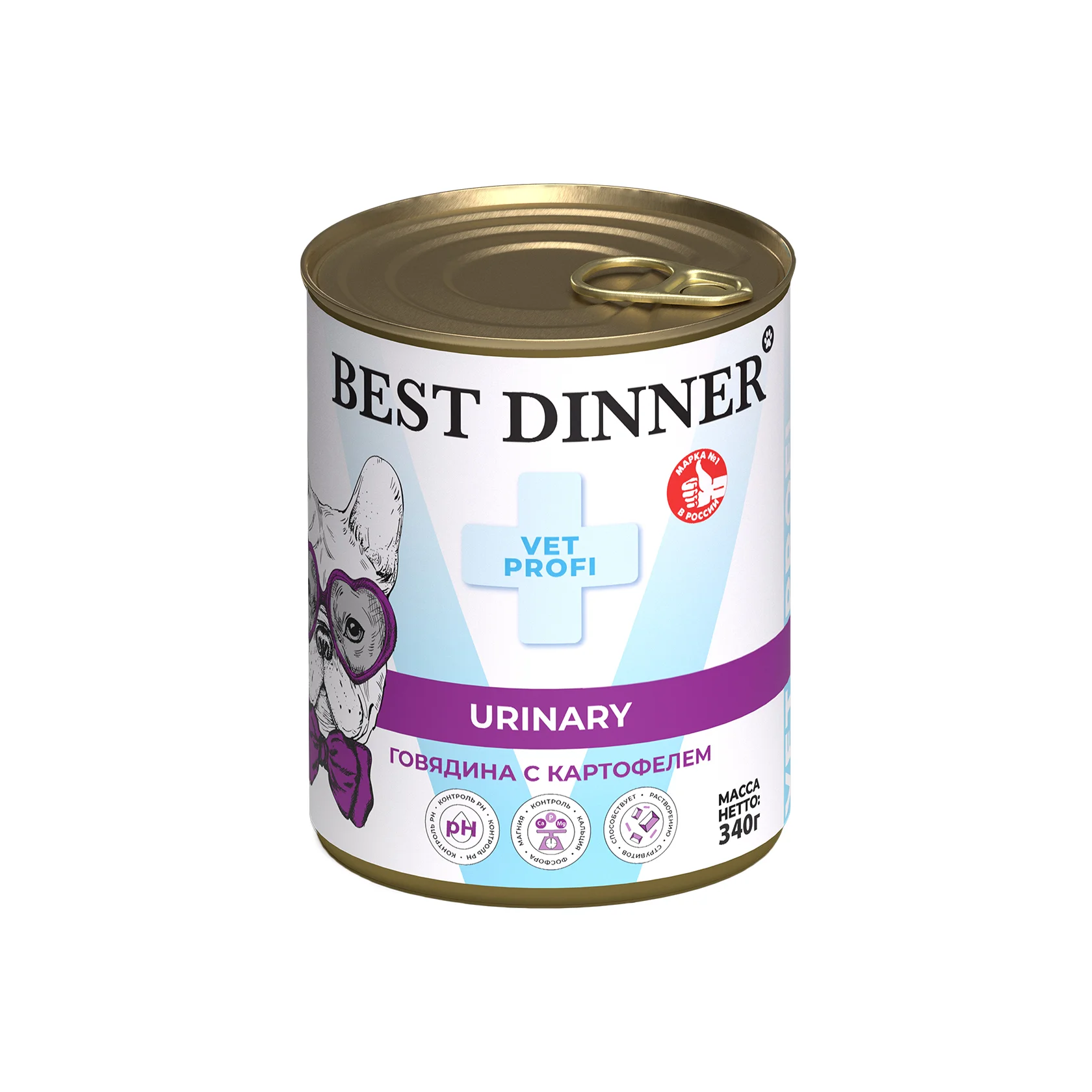 Best Dinner Вет Профи для собак -Конс BD Urinary "Говядина с картофелем" Exclusive VET PROFI - 0,34 кг