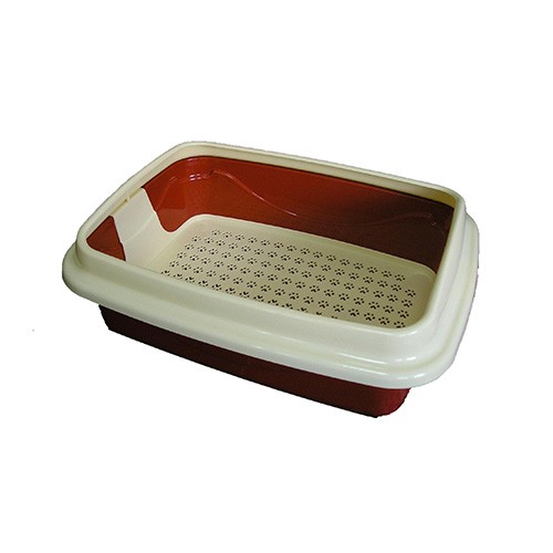 Лоток для кошек (с сеткой и бортом) "Dogman Триплекс" (Догман) малый 41*31*13 см