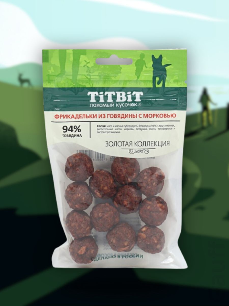 TiTBiT Лакомство Фрикадельки из говядины для собак 70 гр 4690538019146