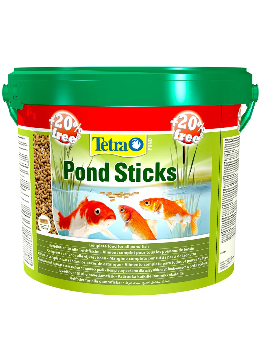 Tetra Pond Sticks корм для прудовых рыб в палочках 12 л АКЦИЯ 12л по цене 10!!!