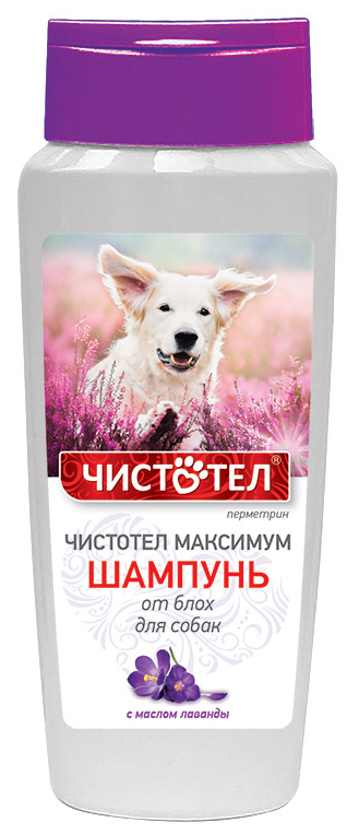 Чистотел максимум, шампунь от блох для собак, с лавандой, 250 мл
