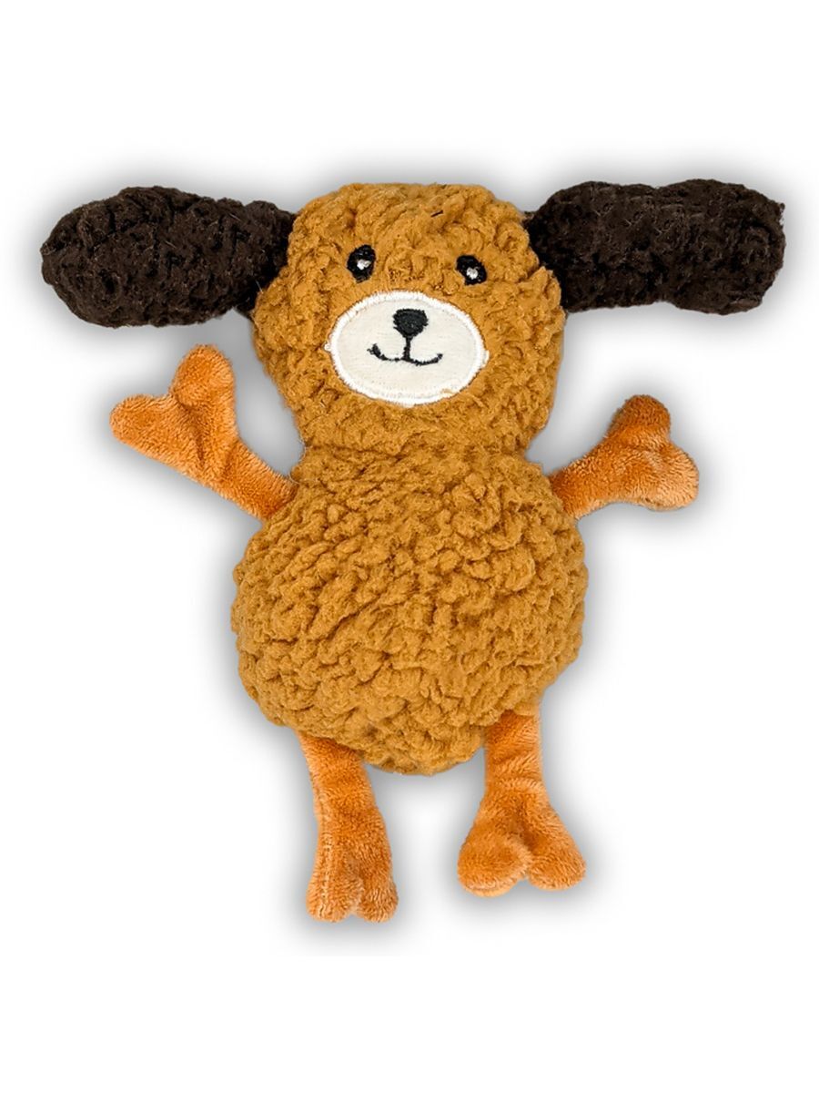 Aromadog Игрушка AROMADOG Rescue для собак Собачка кругляш 14 см с пищалкой, рыжая