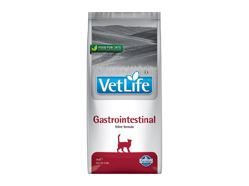 Сухой корм для кошек Farmina Vet life Gastrointestinal, при нарушениях пищеварения, лечебный, ветеринарная диета, 2 кг