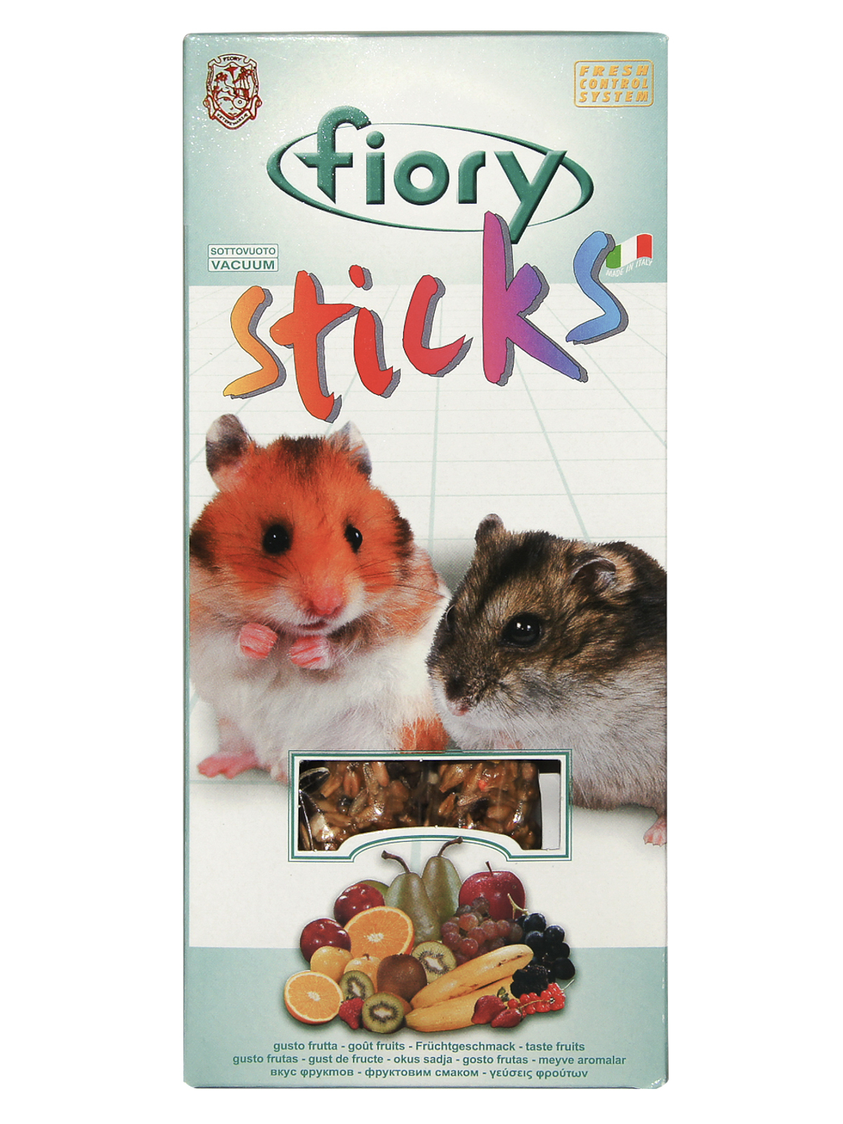 Лакомство Fiory Sticks палочки для хомяков с фруктами 2х50 г