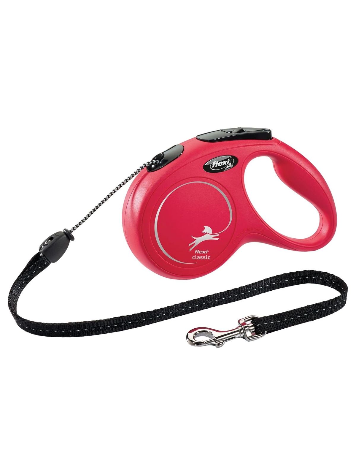 flexi рулетка New Classic M (до 20 кг) 5 м трос красная 4000498022603