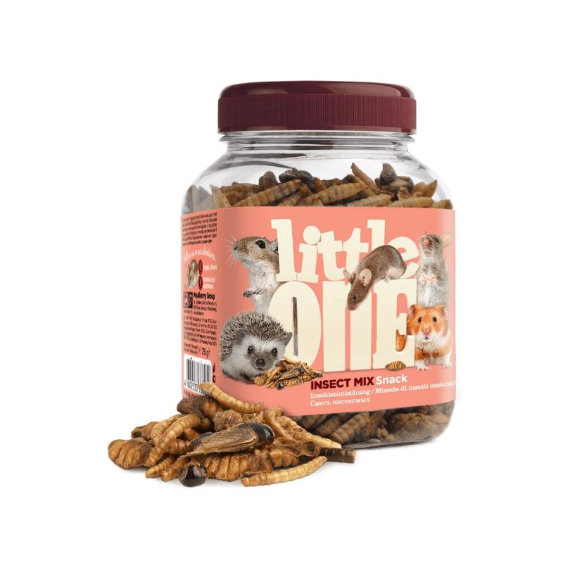 LITTLE ONE Лакомство для всеядных грызунов "Little One" (Литтл Ван) Смесь насекомых  75 г