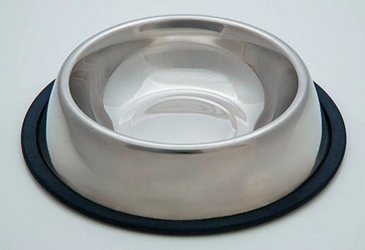 Миска металлическая на резинке 240 мл