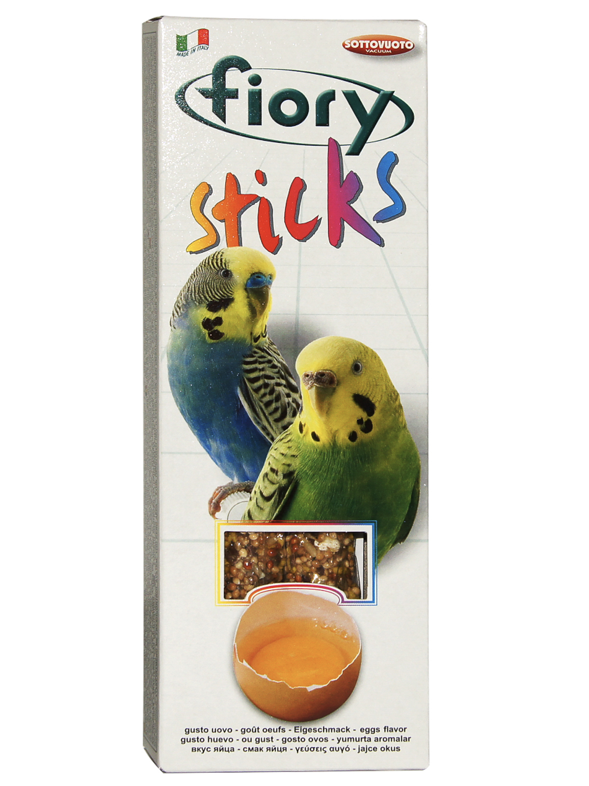 Лакомство Fiory Sticks палочки для попугаев, с яйцом 2х30 г