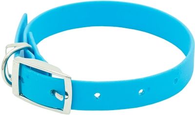 Каскад 30120402-36 Ошейник из биотана, матовый, аквамарин 20мм*27-35см