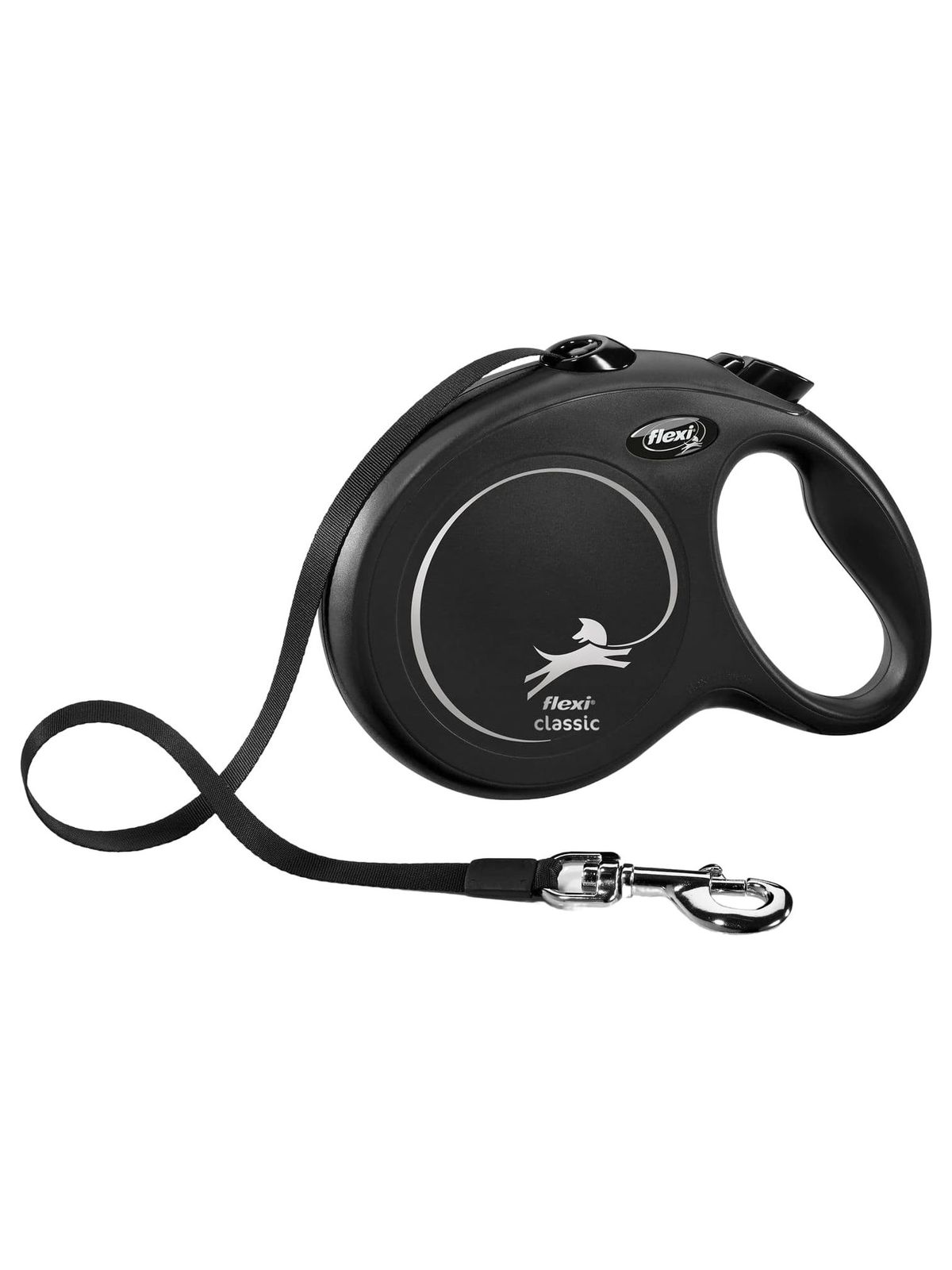 Flexi flexi рулетка New Classic L (до 50 кг) лента 8 м черная