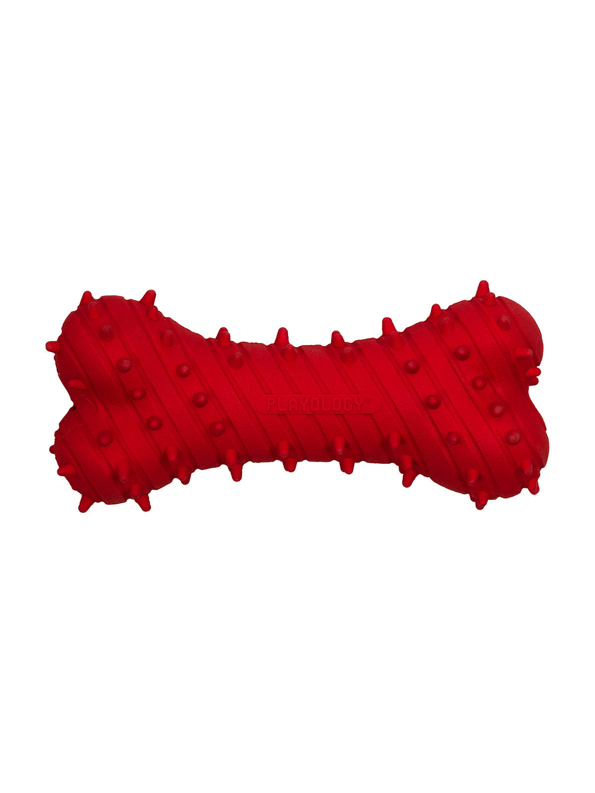 Playology дентальная жевательная косточка PUPPY TEETHING BONE для щенков 4-8 месяцев с ароматом говядины, цвет красный