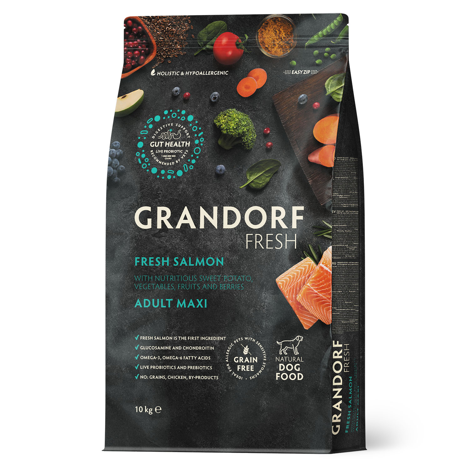 Grandorf Fresh для взрослых собак крупных пород с лососем 10 кг 5407007853298