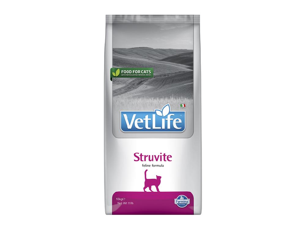 Сухой корм для кошек Farmina Vet life Struvite, при мочекаменной болезни, лечебный, ветеринарная диета, 10 кг