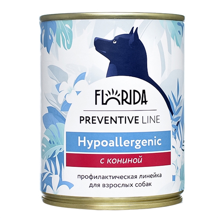 Florida Влажный корм для собак с кониной 1шт-340г 4602977426676