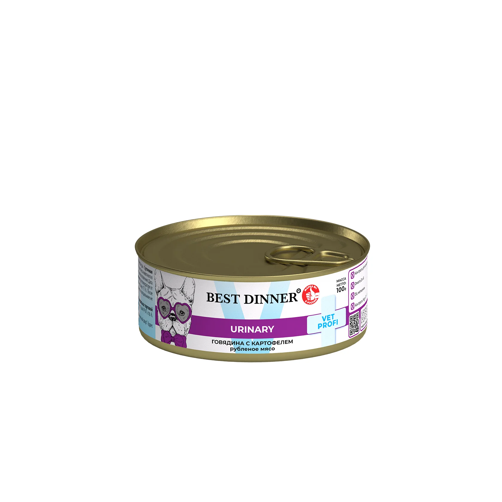 Best Dinner Вет Профи для собак - Конс BD Urinary "Говядина с картофелем" Exclusive VET PROFI - 0,1 кг
