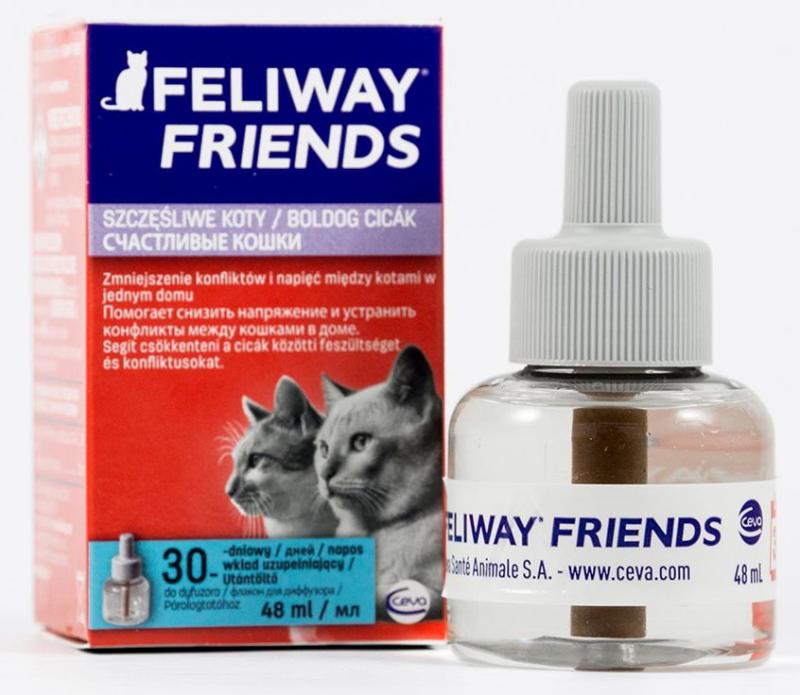 Феливей Фрэндс, феромон для кошек, сменный блок, флакон 48мл