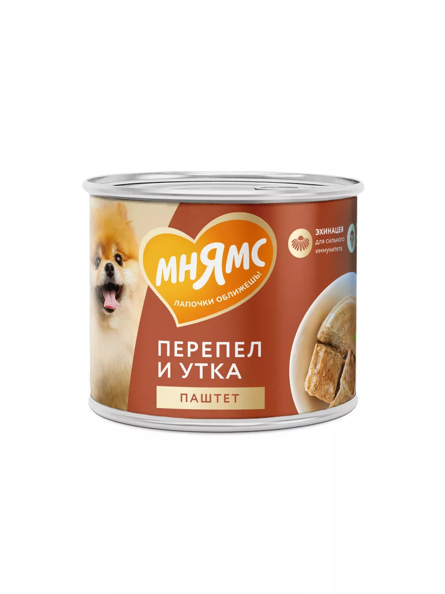 Мнямс Влажный  Паштет из утки и перепела 12шт по 200 г