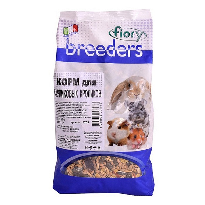 Корм Fiory для кроликов "Fiory Breeders", 850 г