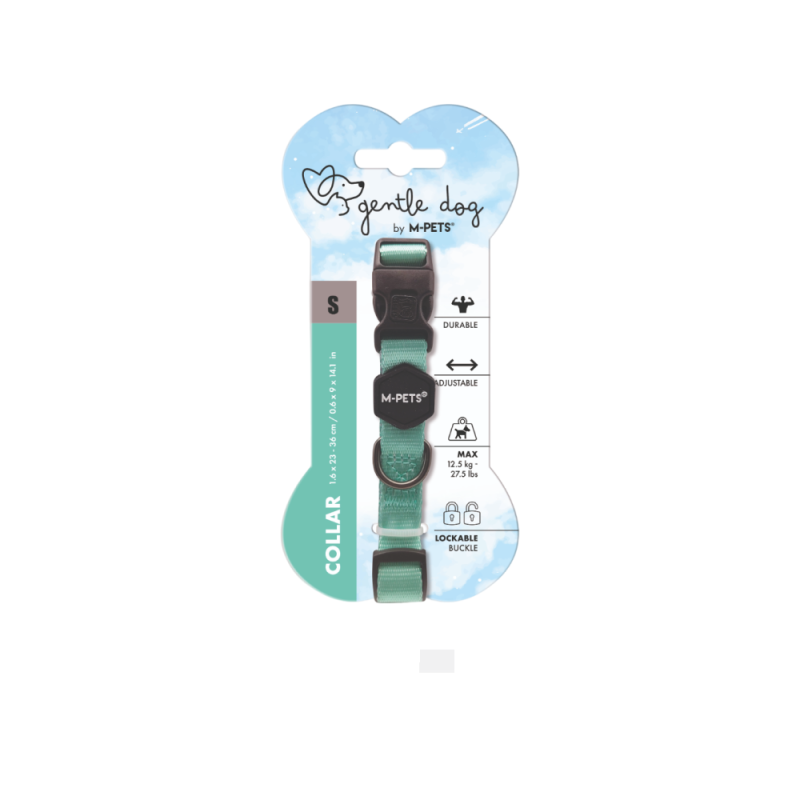 M-PETS Ошейник для собак GENTLE DOG S 23-36 см бирюзовый MPets 10851599