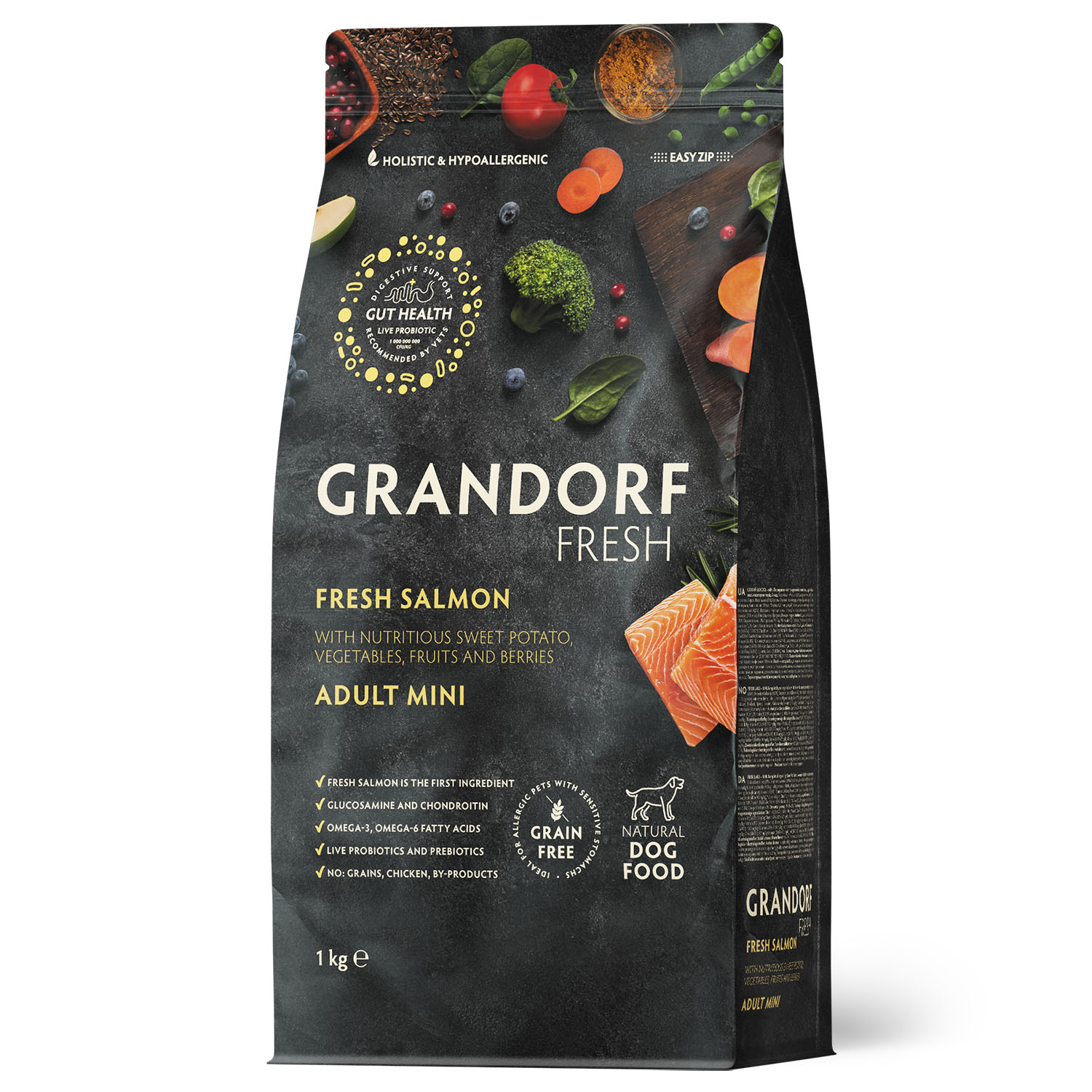Grandorf Fresh Grandorf Сухой беззерновой корм для мелких собак с лососем 1 кг 5407007852819