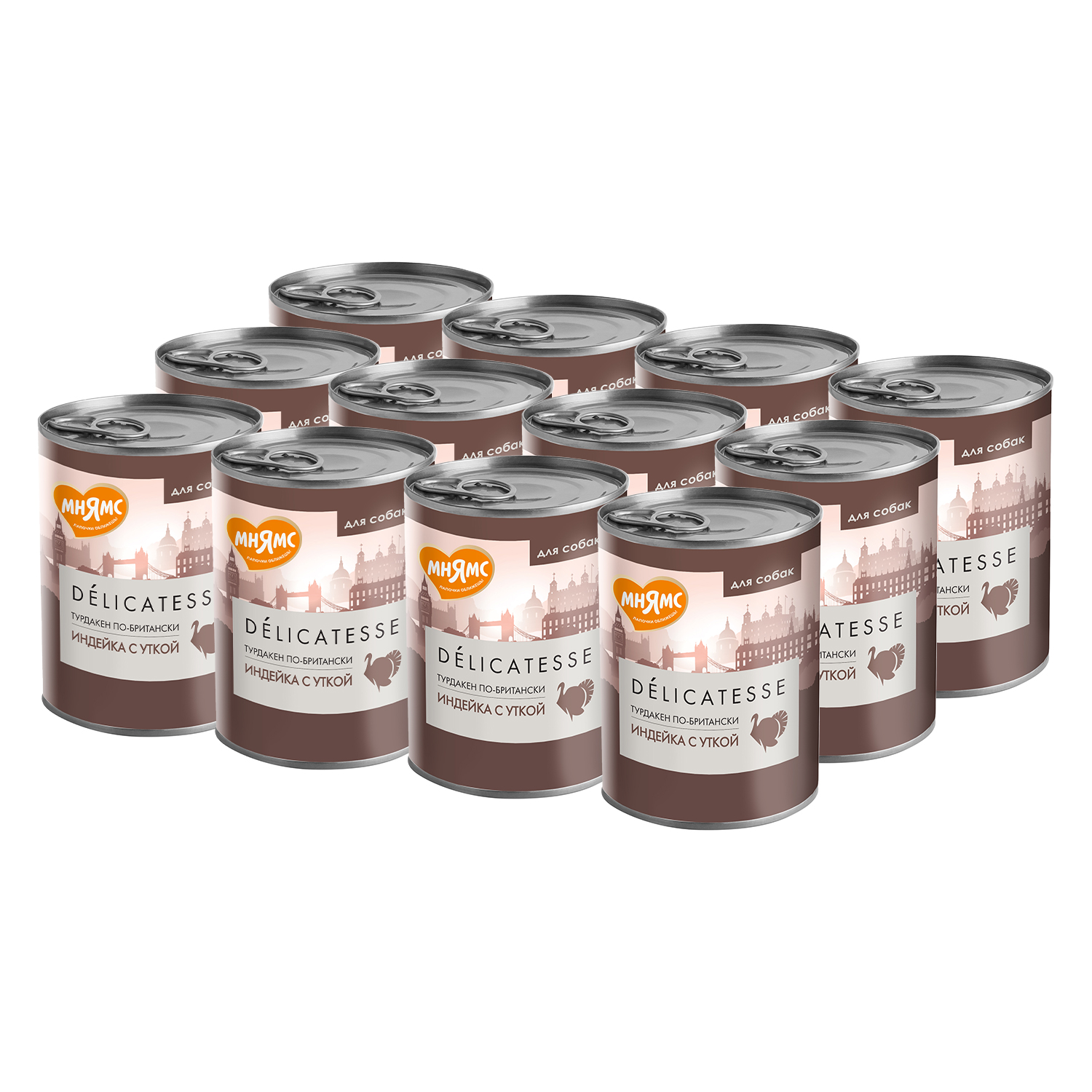 Мнямс консервы для собак (индейка с травами) 200гр- 12шт