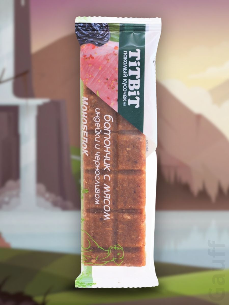TiTBiT Лакомство Батончик с мясом индейки для собак 40 гр 4690538021293