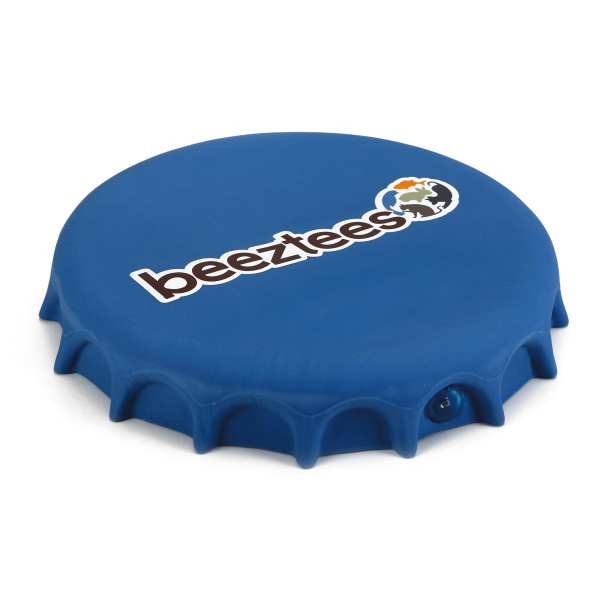 Игрушка для собак "Beeztees" фрисби-крышка от бутылки синяя 24 см