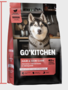 GO'KITCHEN Сухой корм для щенков и собак с лососем 5.44кг 4640201677104