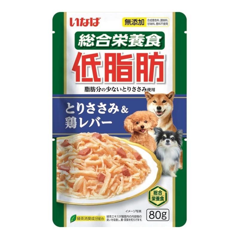 Inaba Влажный корм INABA Teishibo для собак Куриное филе и куриная печень в желе, пауч, 80 г