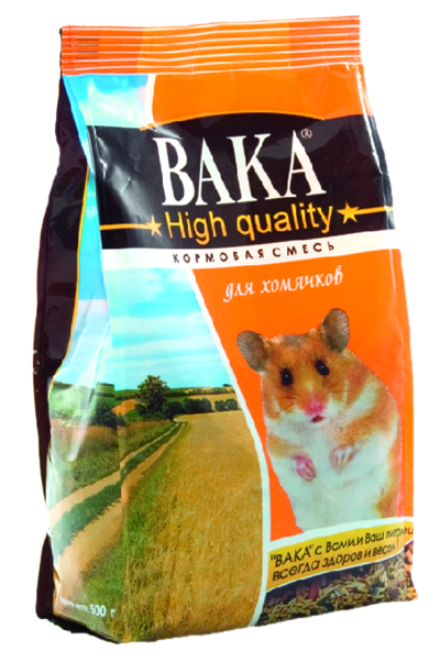 Кормовая смесь  Вака High Quality  для хомяков, 500 гр