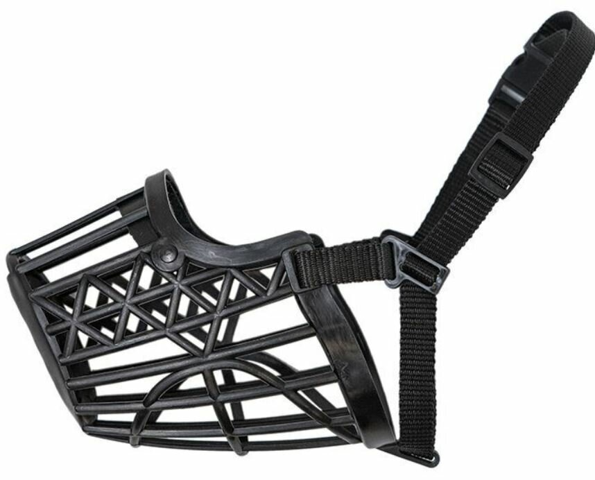 Намордник пластиковый для собак "Дарэлл Zoom №3" чёрный 20 см (лабрадор)