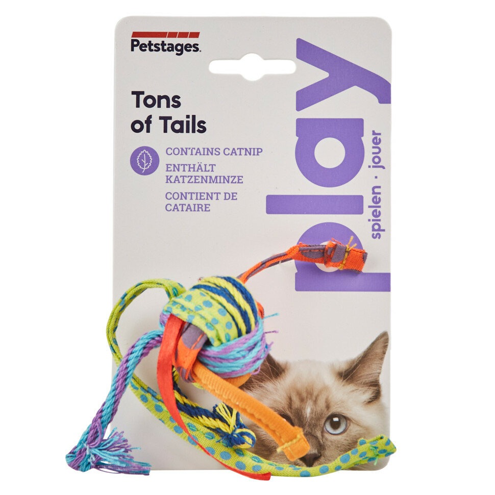 Catstages Dental Мяч с хвостиками Игрушка для кошек, c кошачьей мятой, 3.5см