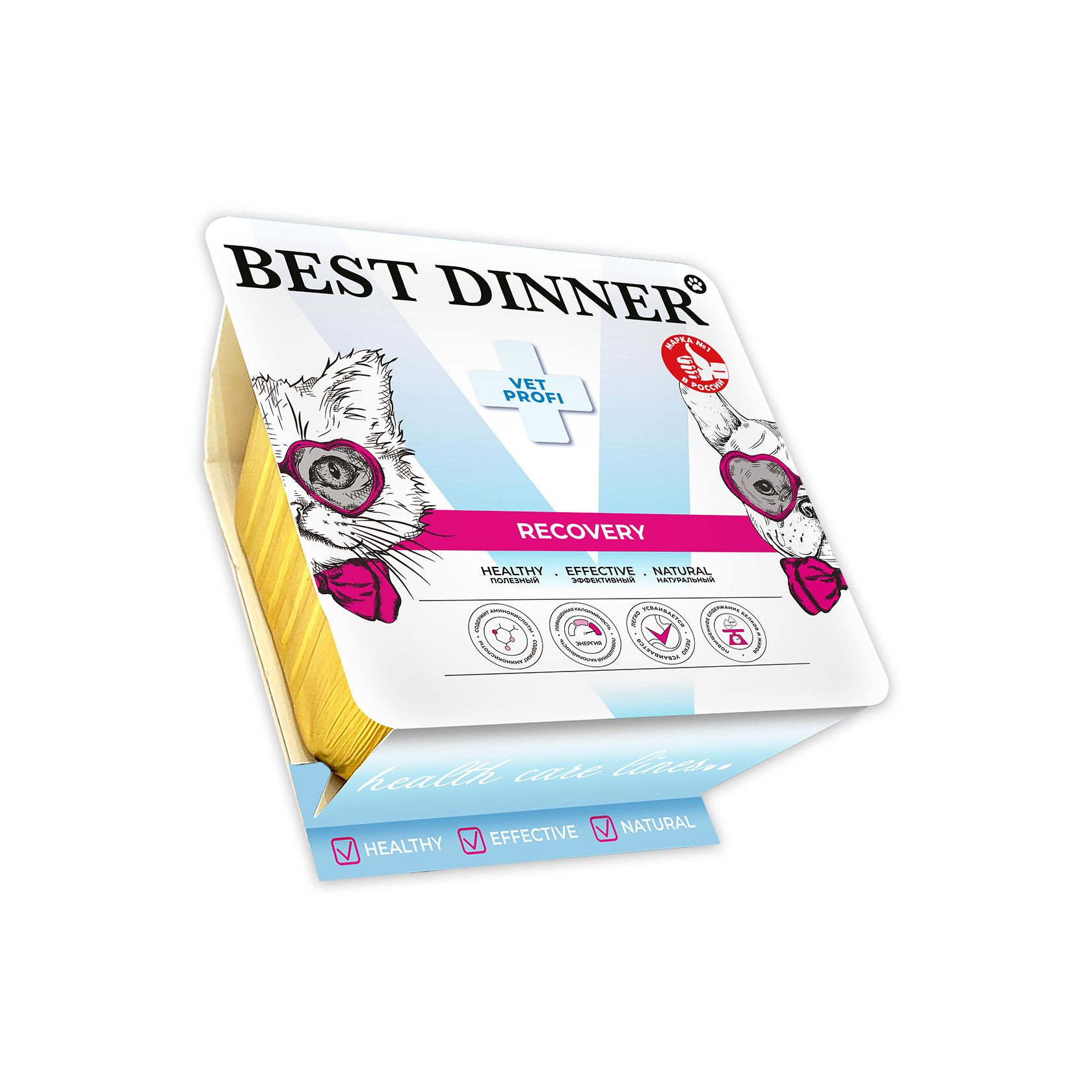 Бест Dinner Vet Profi Паштет Recovery Влажный диетический корм д/кошек и собак 100гр
