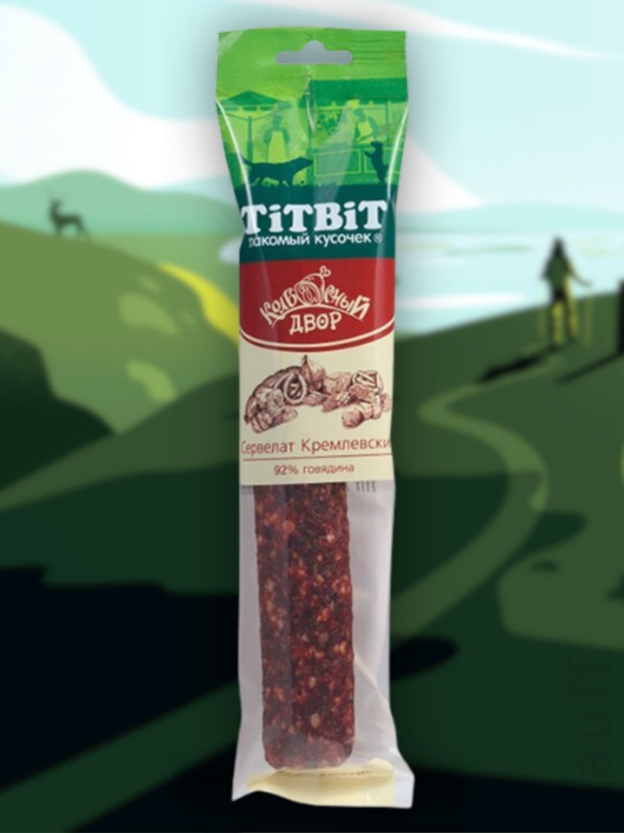 TiTBiT Лакомство Сервелат Кремлевский Колбасный двор 200 гр 4690538022214