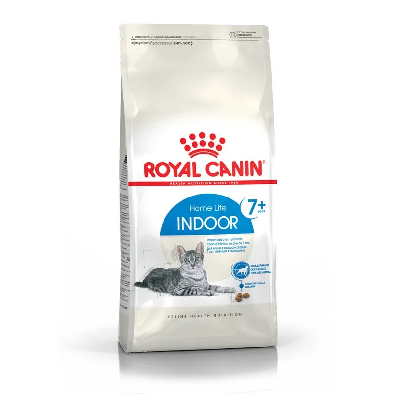 Royal Canin Indoor 7+,  Сухой корм для пожилых кошек живущих в помещении 3,5 кг