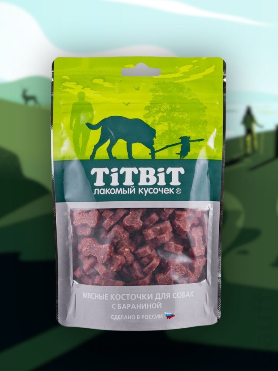 TiTBiT Лакомство Косточки мясные для собак с бараниной 145 гр 4690538012918