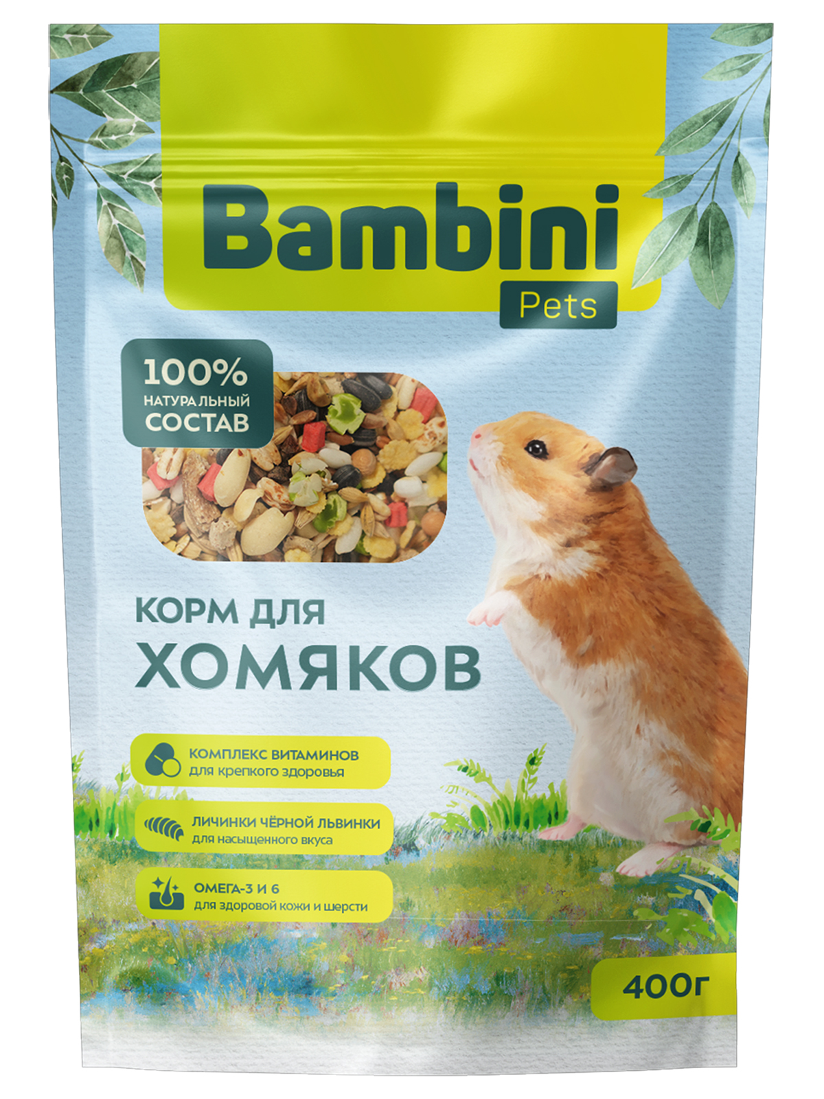 Bambini Pets Корм  для хомяков, 800 г