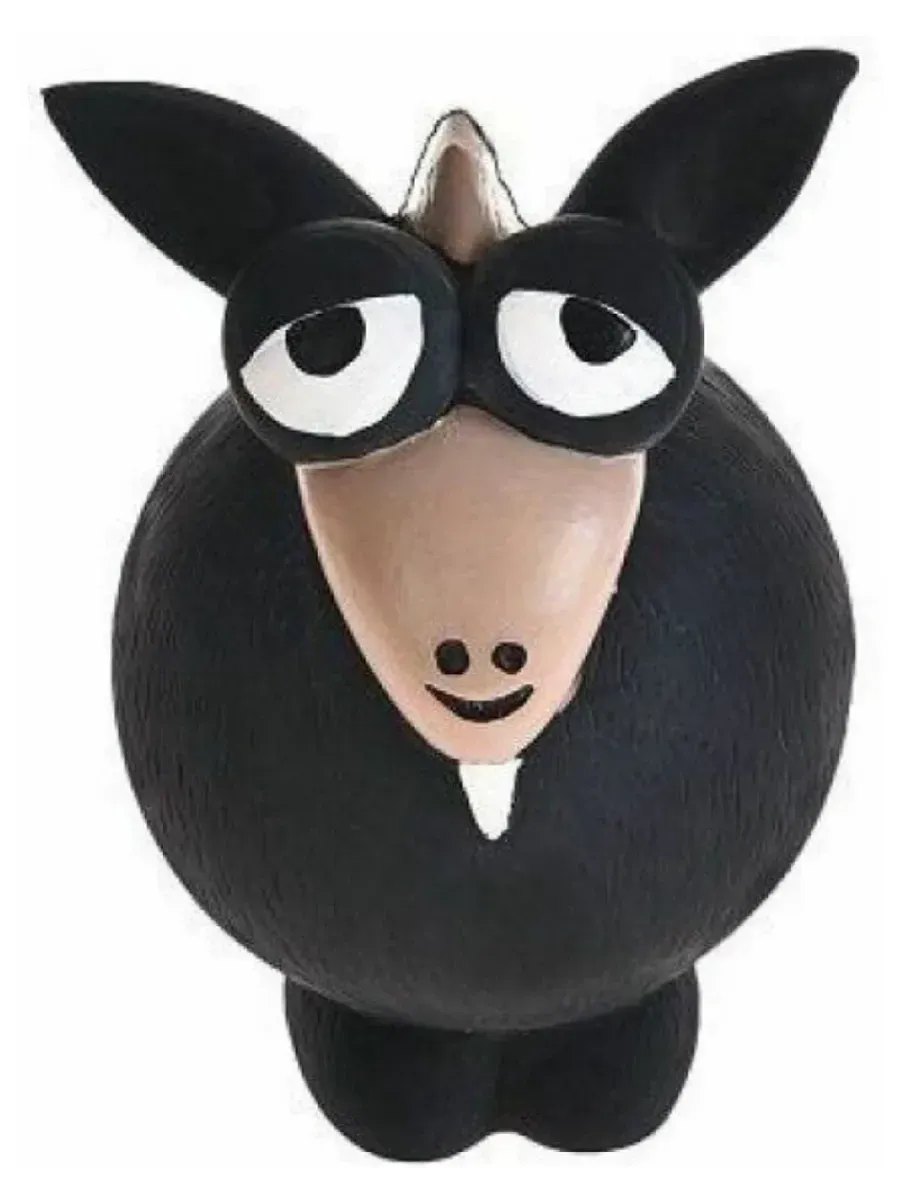 Игрушка для собак "Homepet Bubble" козлик с пищалкой латекс 12х7,5х7,5 см